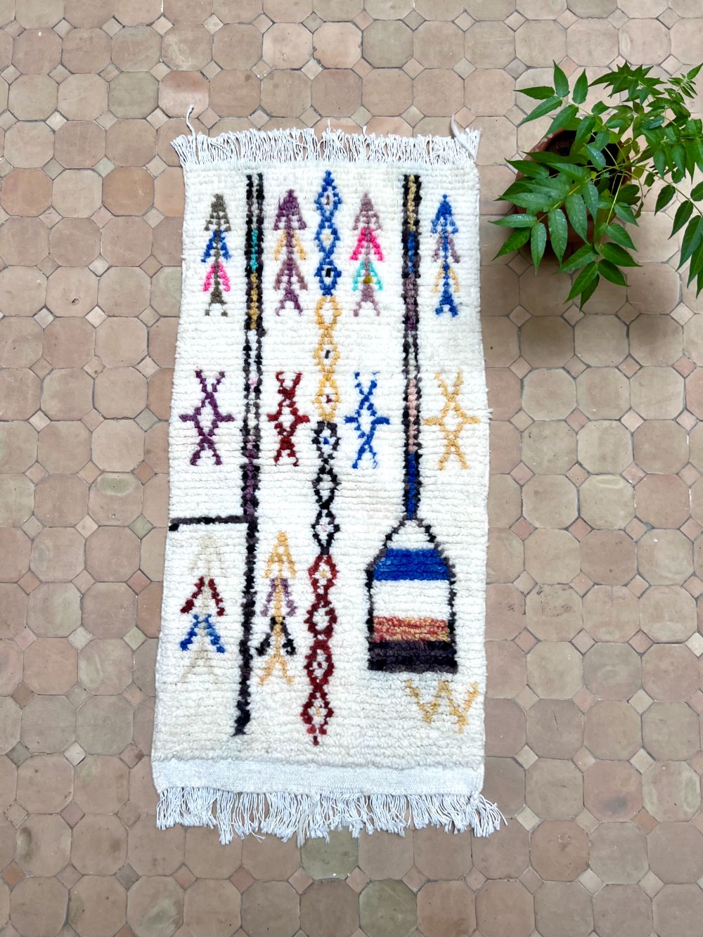 Moroccan Azilal Rug 115x55cm