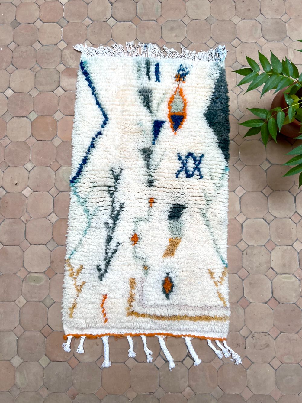 Moroccan Azilal Rug 100x55cm