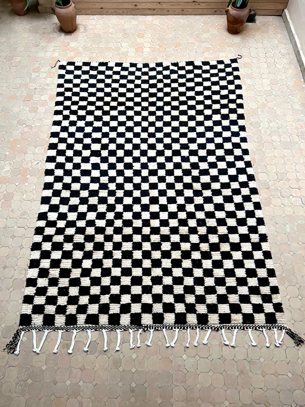 Marokkolainen ruudullinen matto 320x215cm