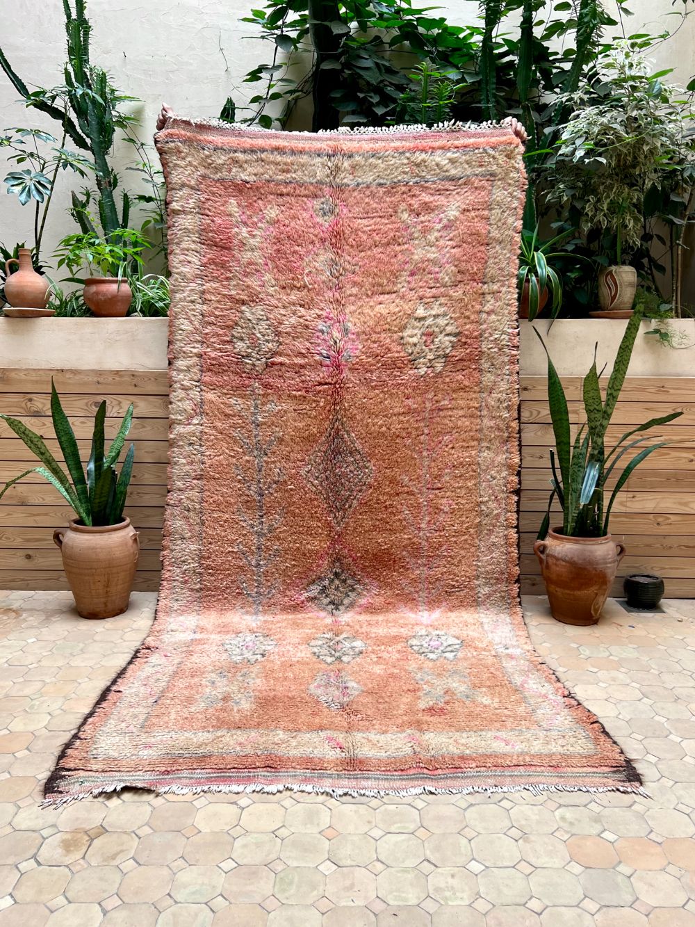 Marokkolainen vintage Boujaad matto 285x135cm