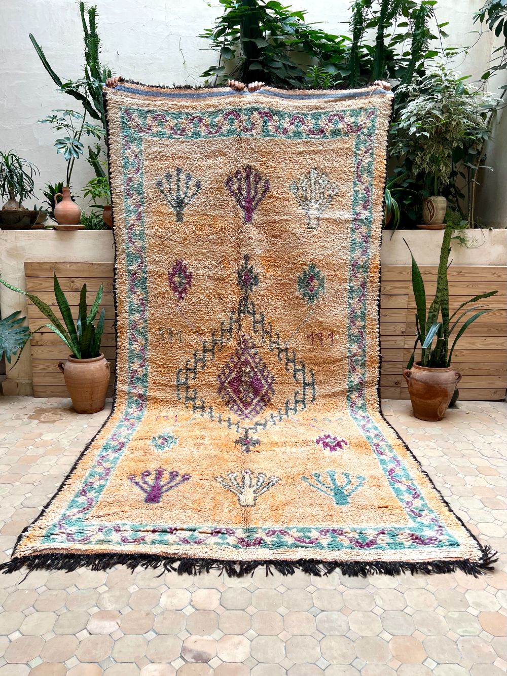 Marokkolainen vintage Boujaad matto 335x165cm