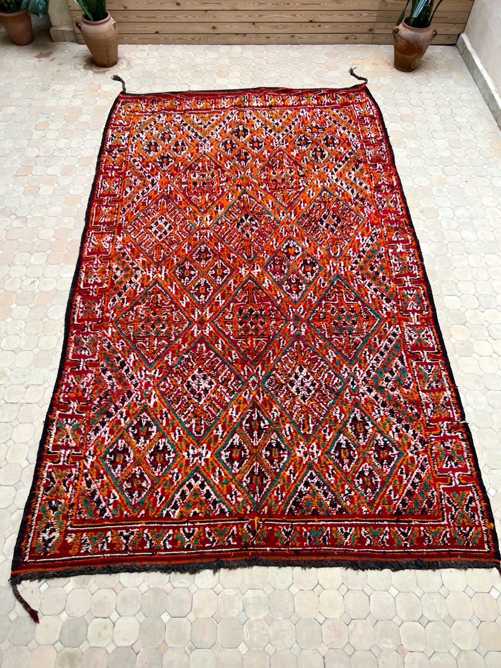 Marokkolainen vintage Zayane matto 335x200cm