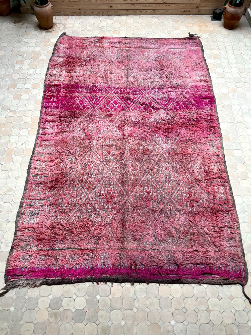 Marokkolainen vintage Zayane matto 350x210cm