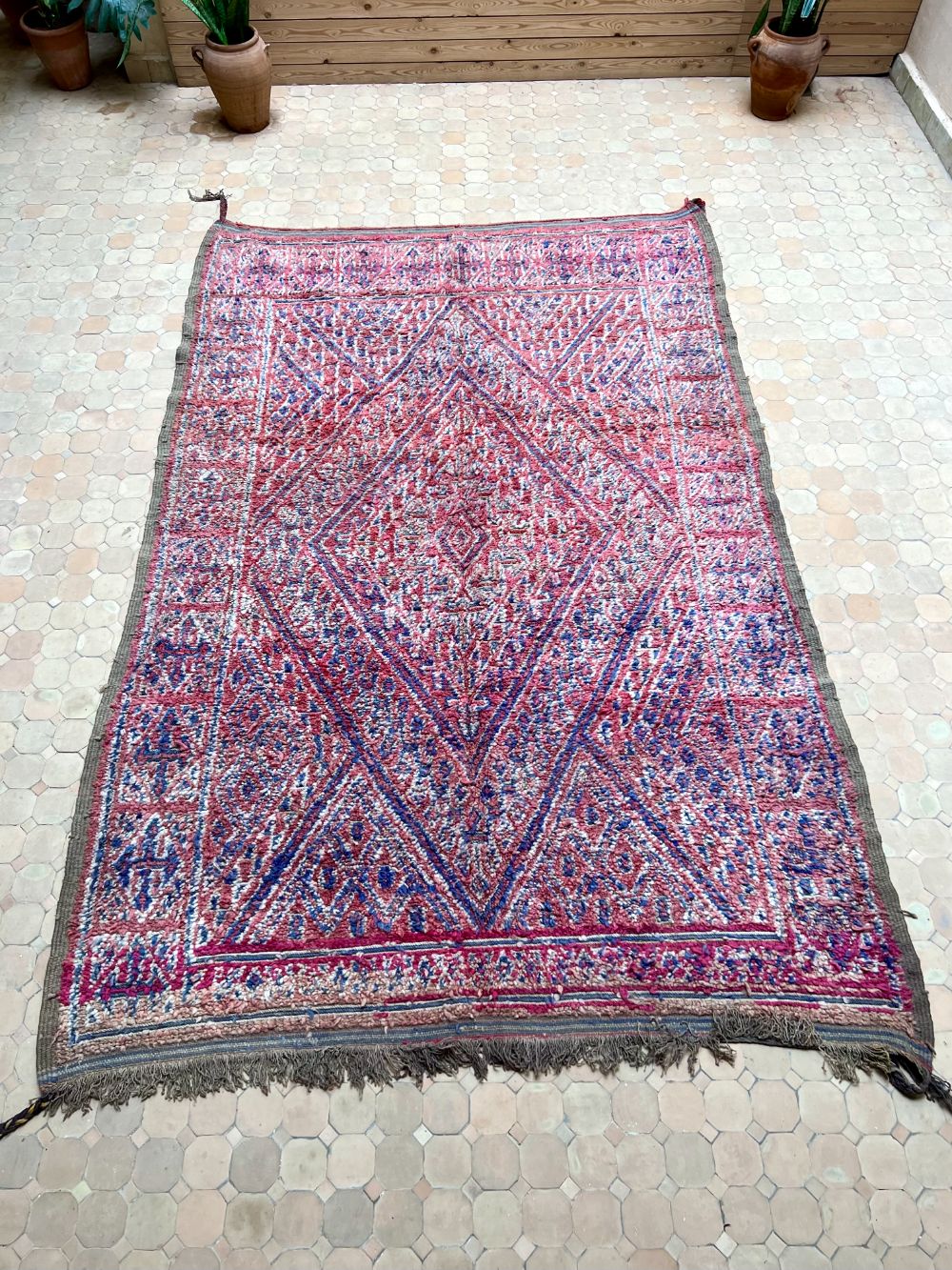 Marokkolainen vintage Zayane matto 295x195cm