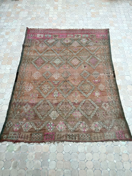 Marokkolainen vintage Boujaad matto 230x175cm