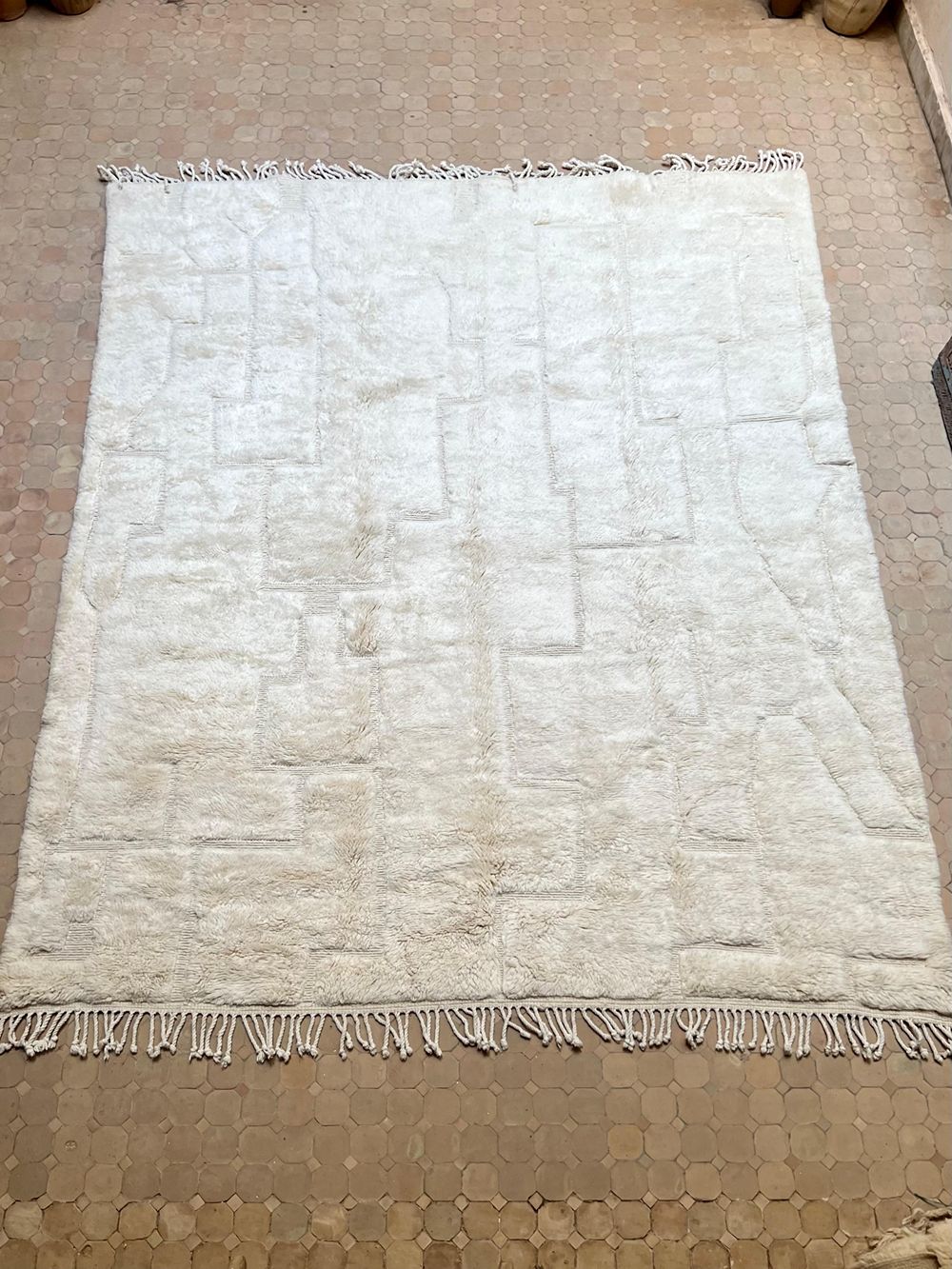 Marokkolainen Mrirt Jääkarhu matto 335x270cm
