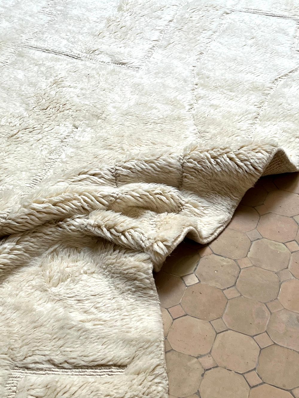 Marokkolainen Mrirt Jääkarhu matto 335x270cm