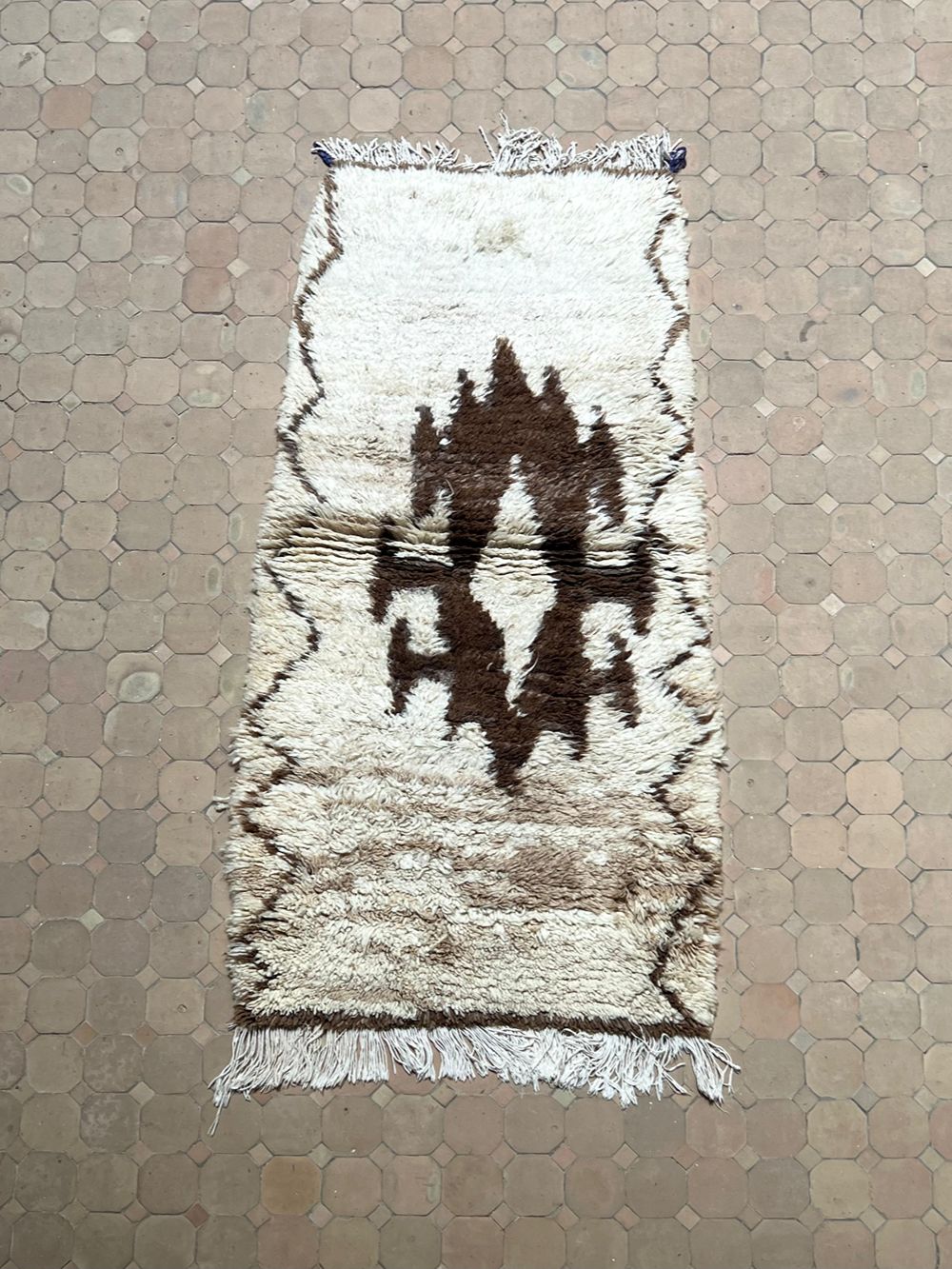 Marokkolainen vintage Azilal-matto 160x80cm