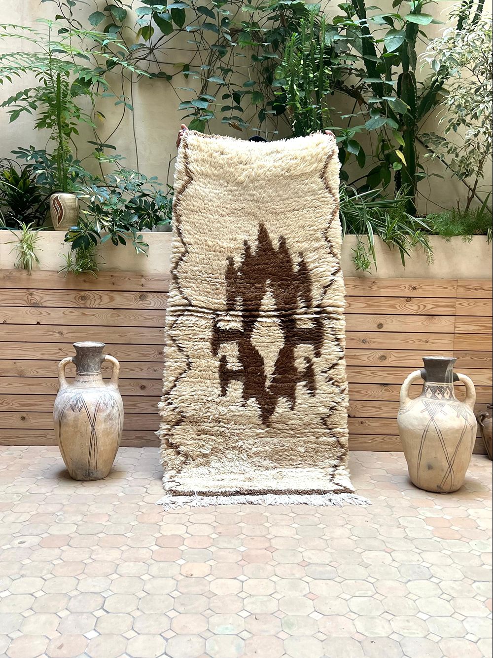 Marokkolainen vintage Azilal-matto 160x80cm