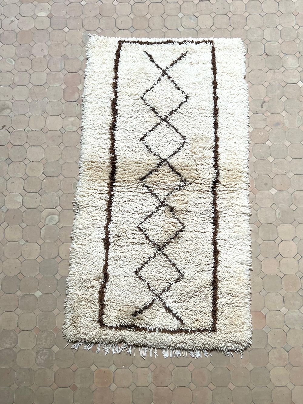 Marokkolainen vintage Azilal-matto 185x90cm