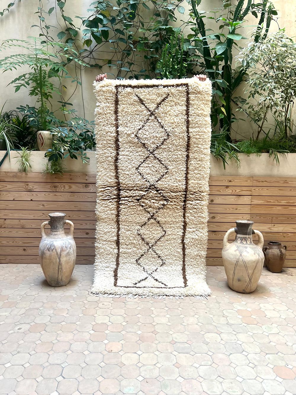 Marokkolainen vintage Azilal-matto 185x90cm