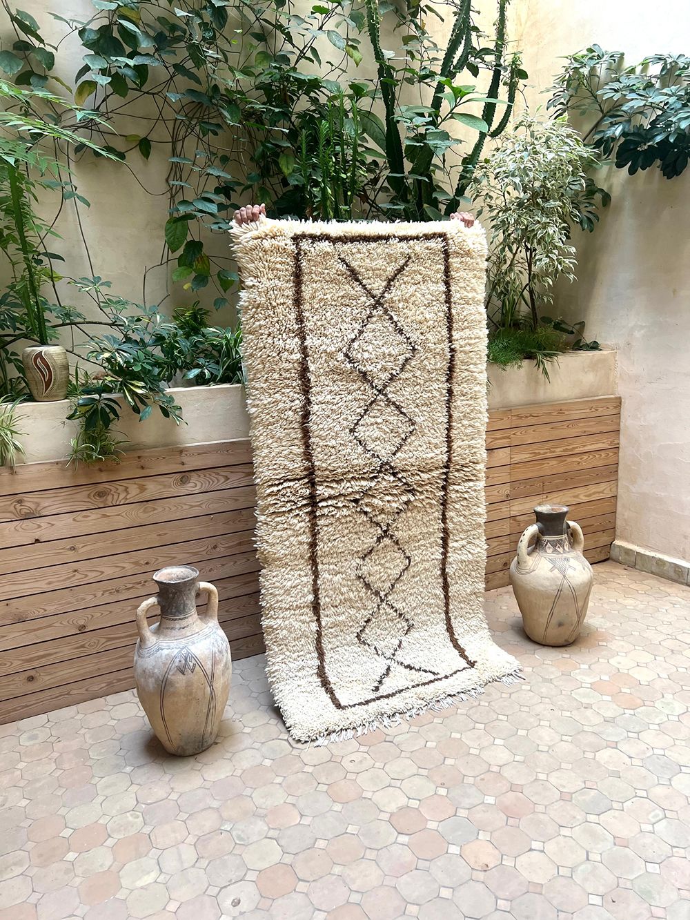 Marokkolainen vintage Azilal-matto 185x90cm
