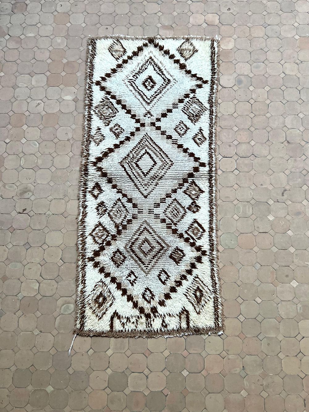 Moroccan Vintage Azilal Rug 190x80cm