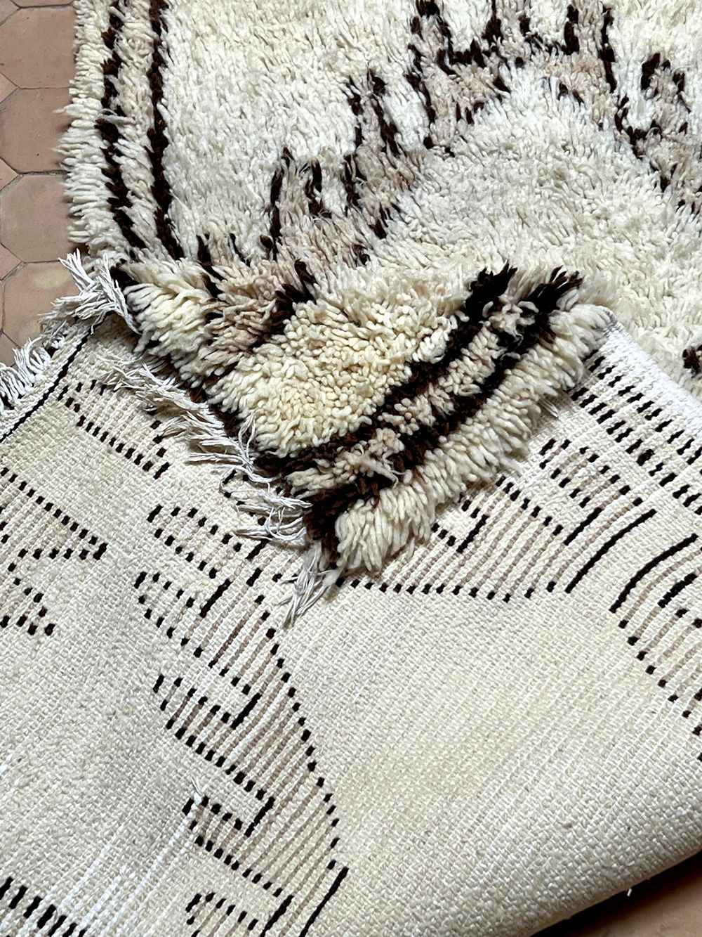 Moroccan Vintage Azilal Rug 190x80cm