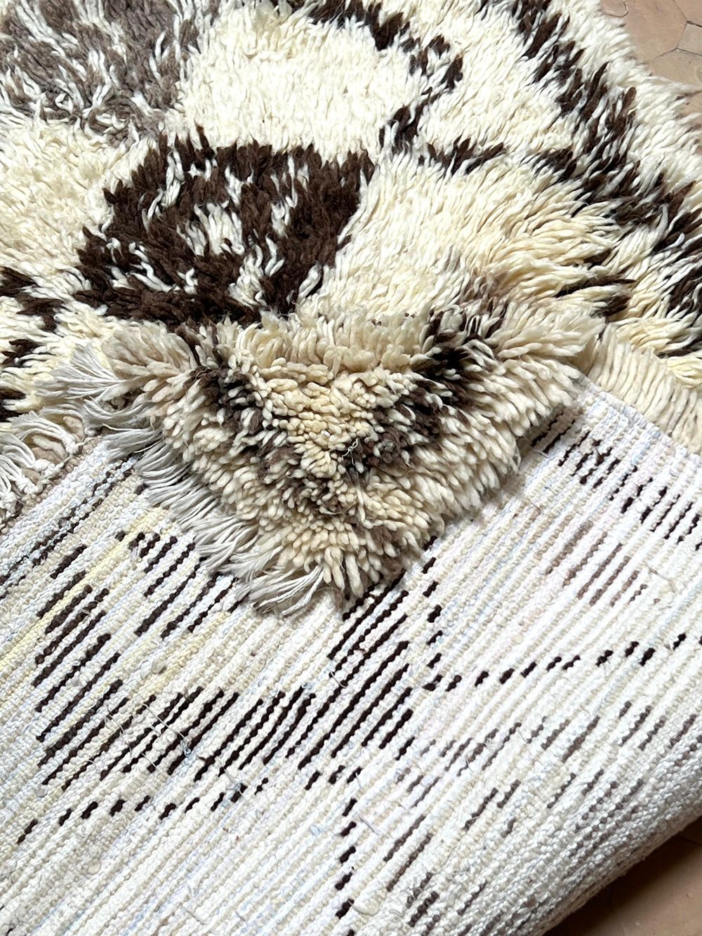 Marokkolainen vintage Azilal-matto 205x80cm