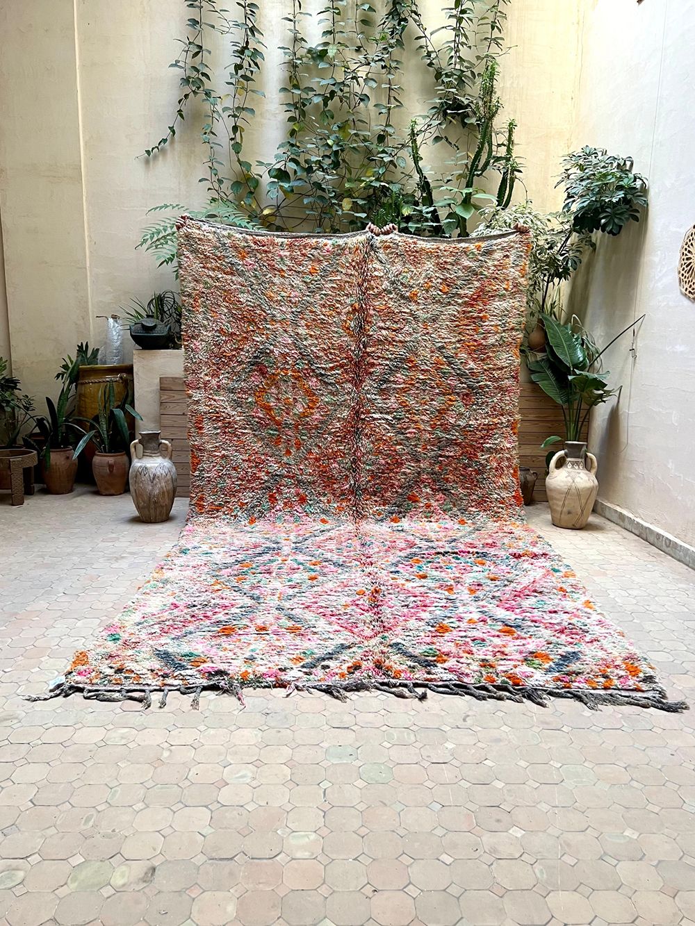 Marokkolainen vintage Beni M'Guild matto 400x215cm