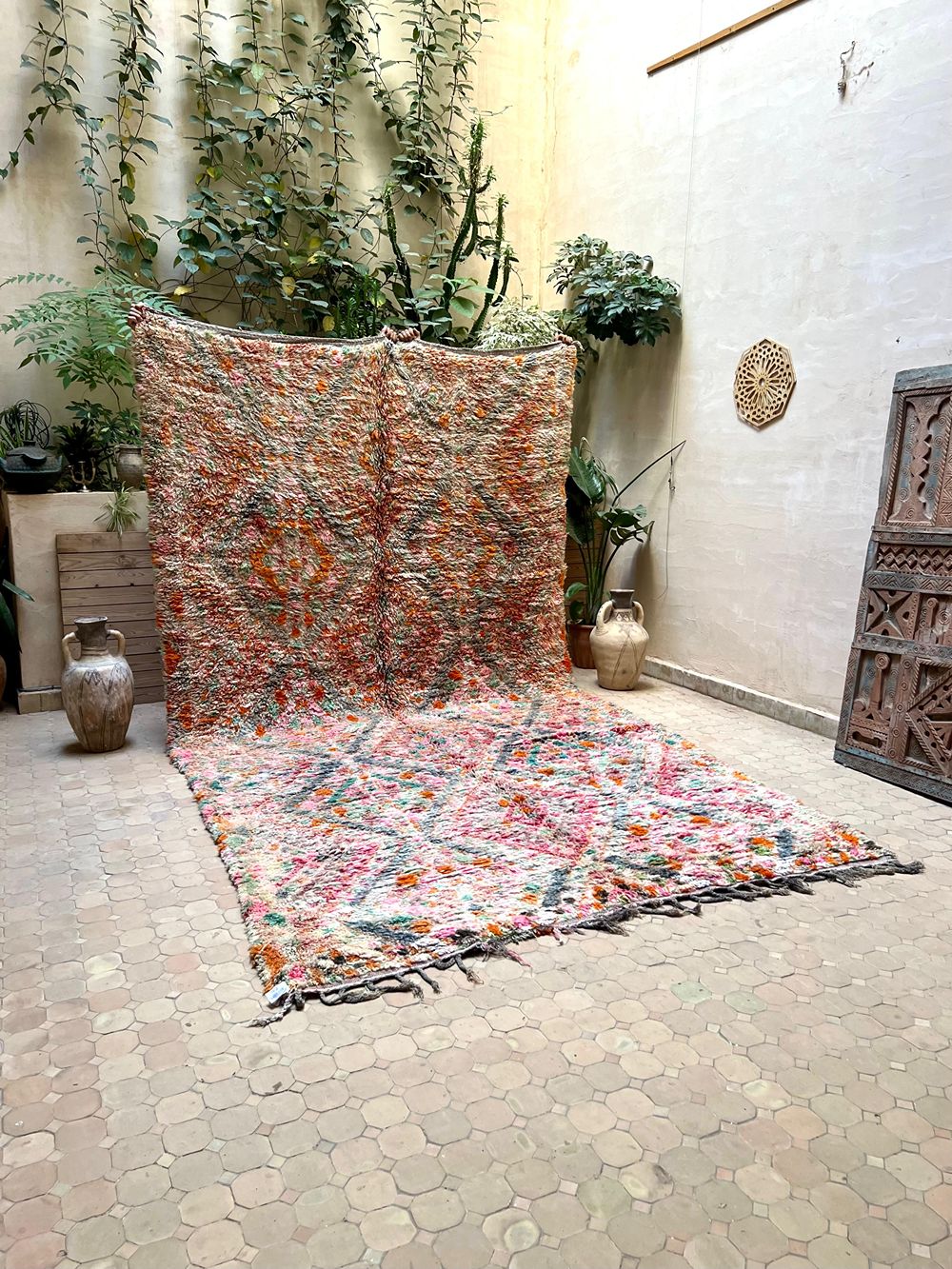 Marokkolainen vintage Beni M'Guild matto 400x215cm