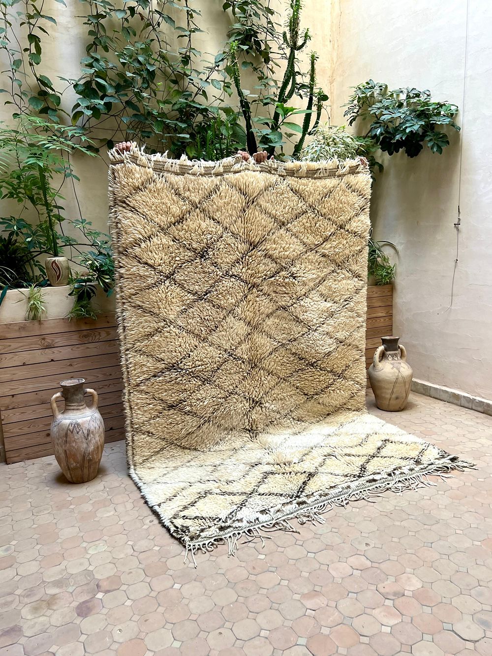 Marokkolainen vintage Beni Ouarain matto 275x180cm