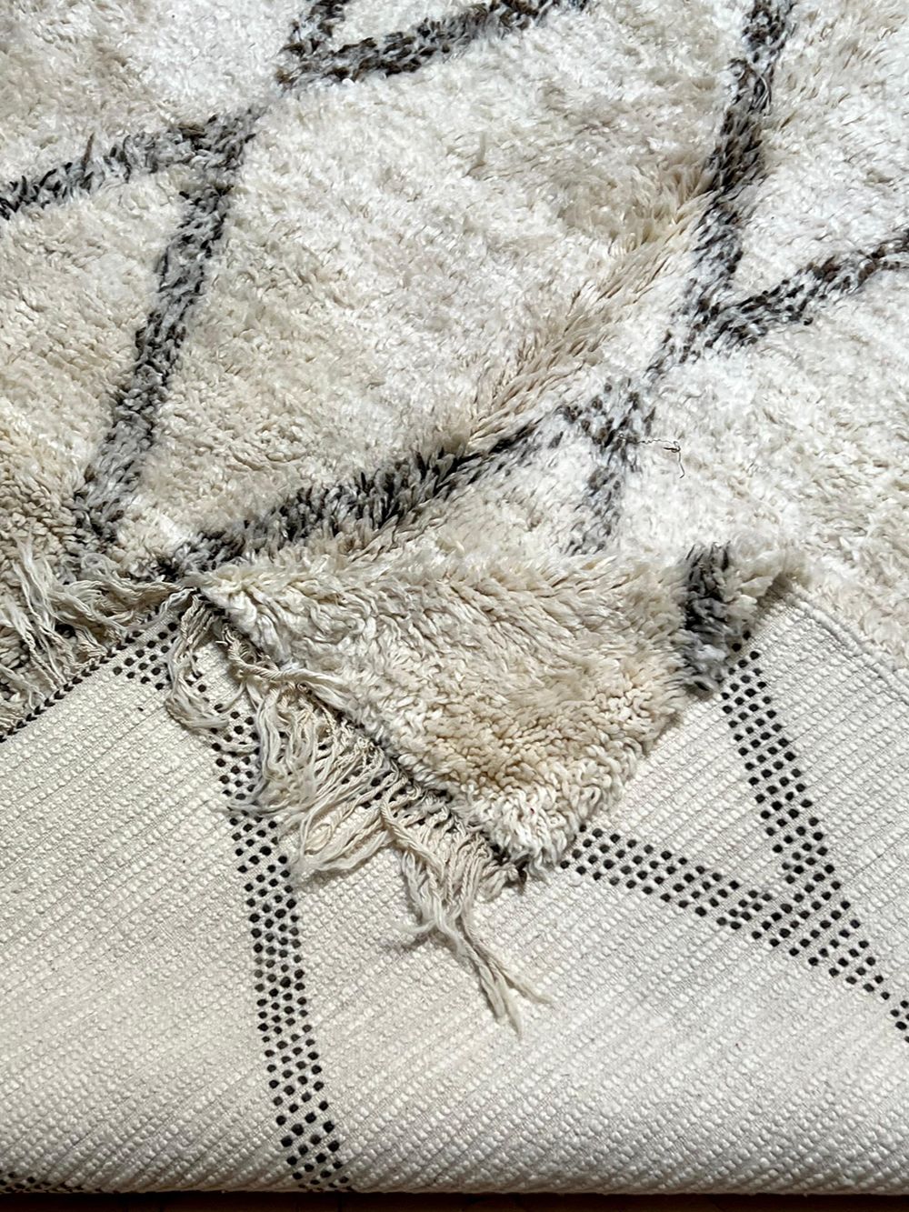 Marokkolainen vintage Beni Ouarain matto 330x210cm