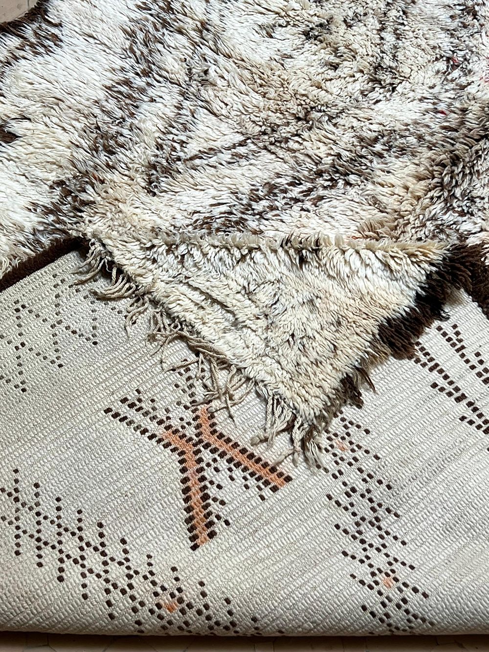 Marokkolainen vintage Beni Ouarain matto 390x190cm