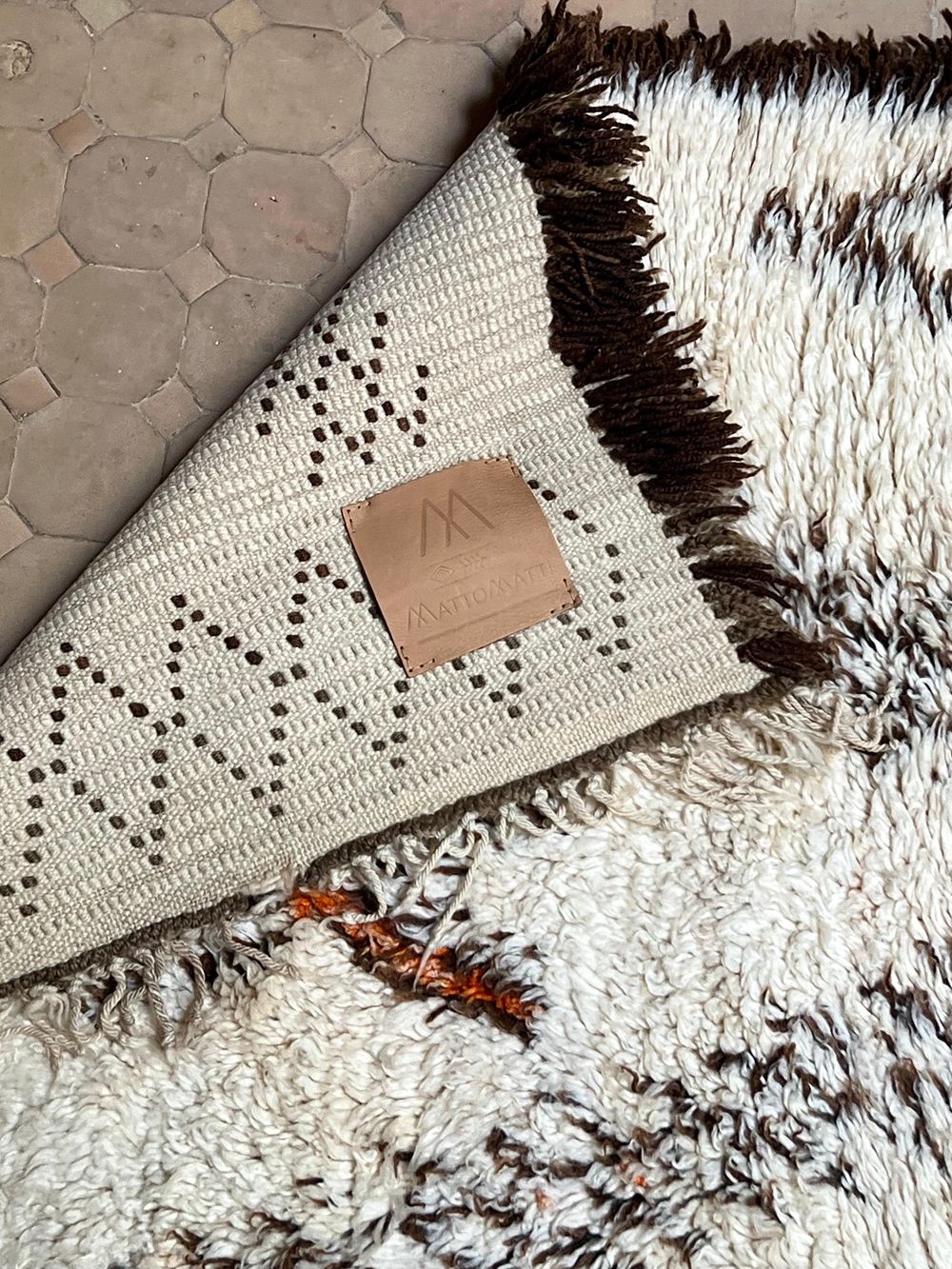 Marokkolainen vintage Beni Ouarain matto 390x190cm