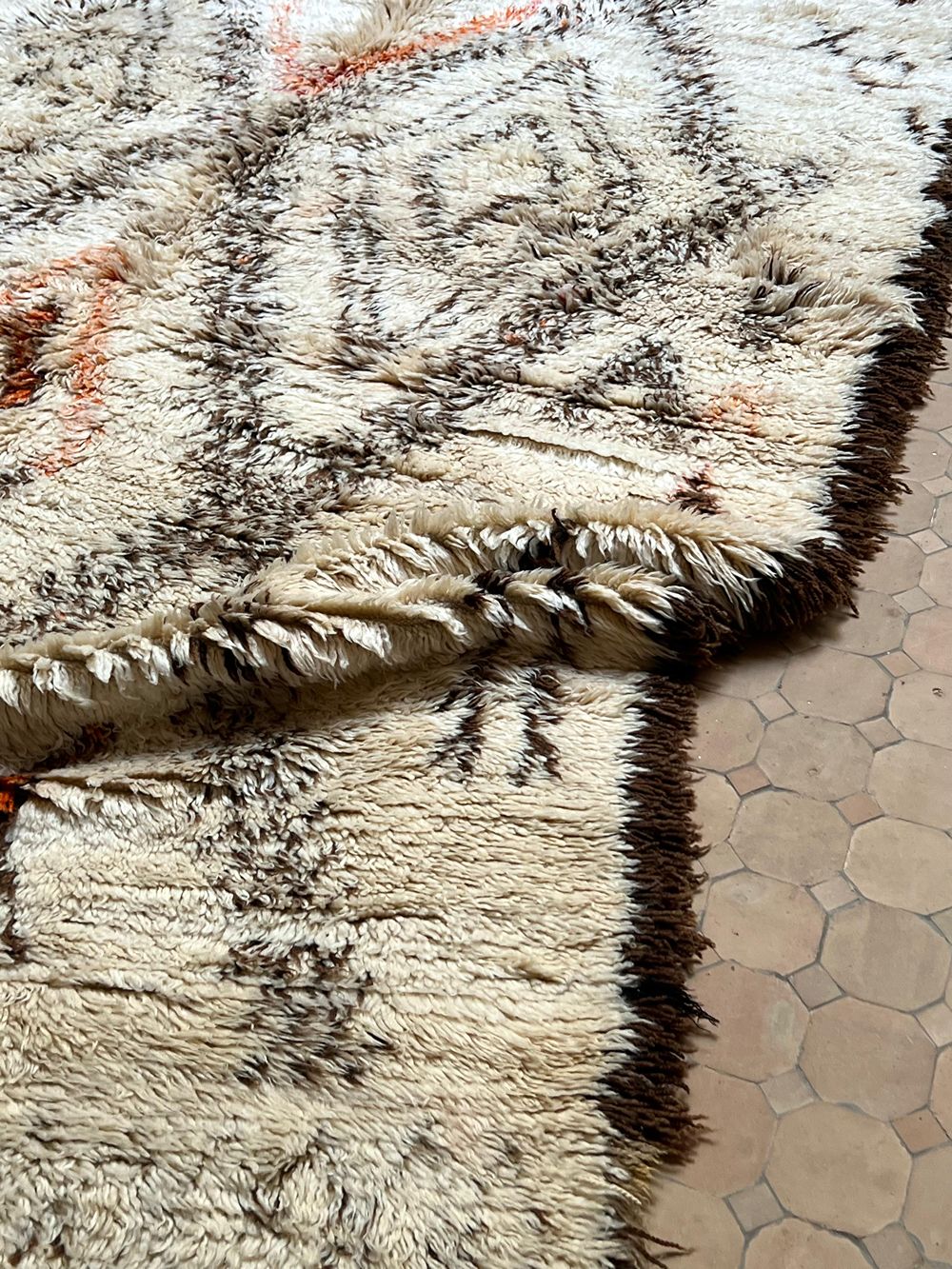 Marokkolainen vintage Beni Ouarain matto 390x190cm