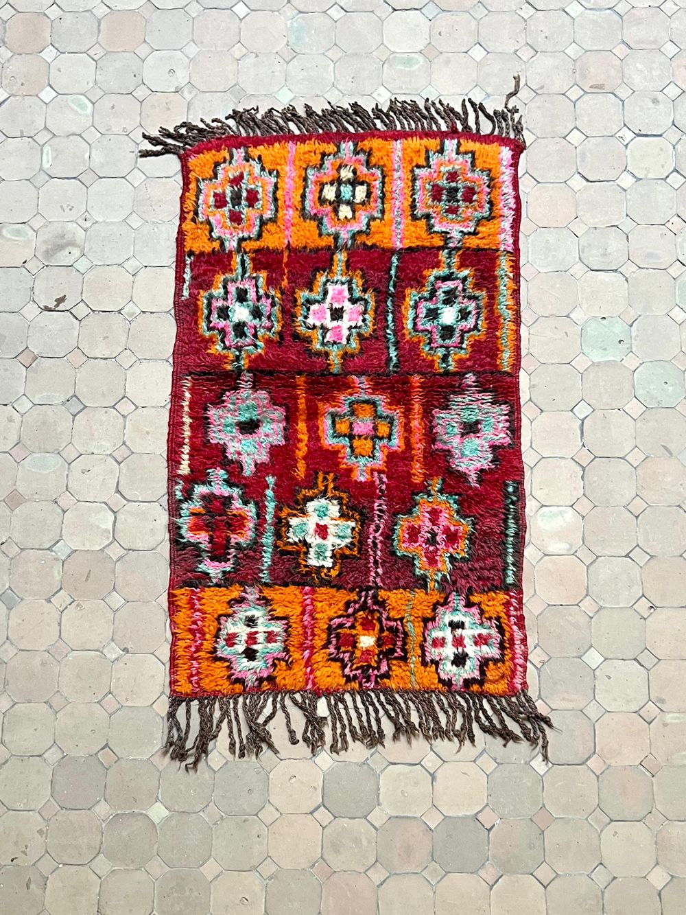Marokkolainen vintage Boujaad matto 115x65cm