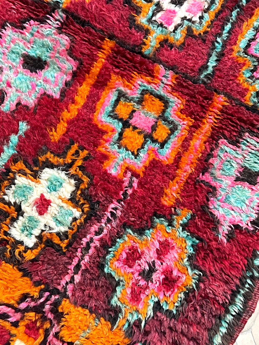 Marokkolainen vintage Boujaad matto 115x65cm