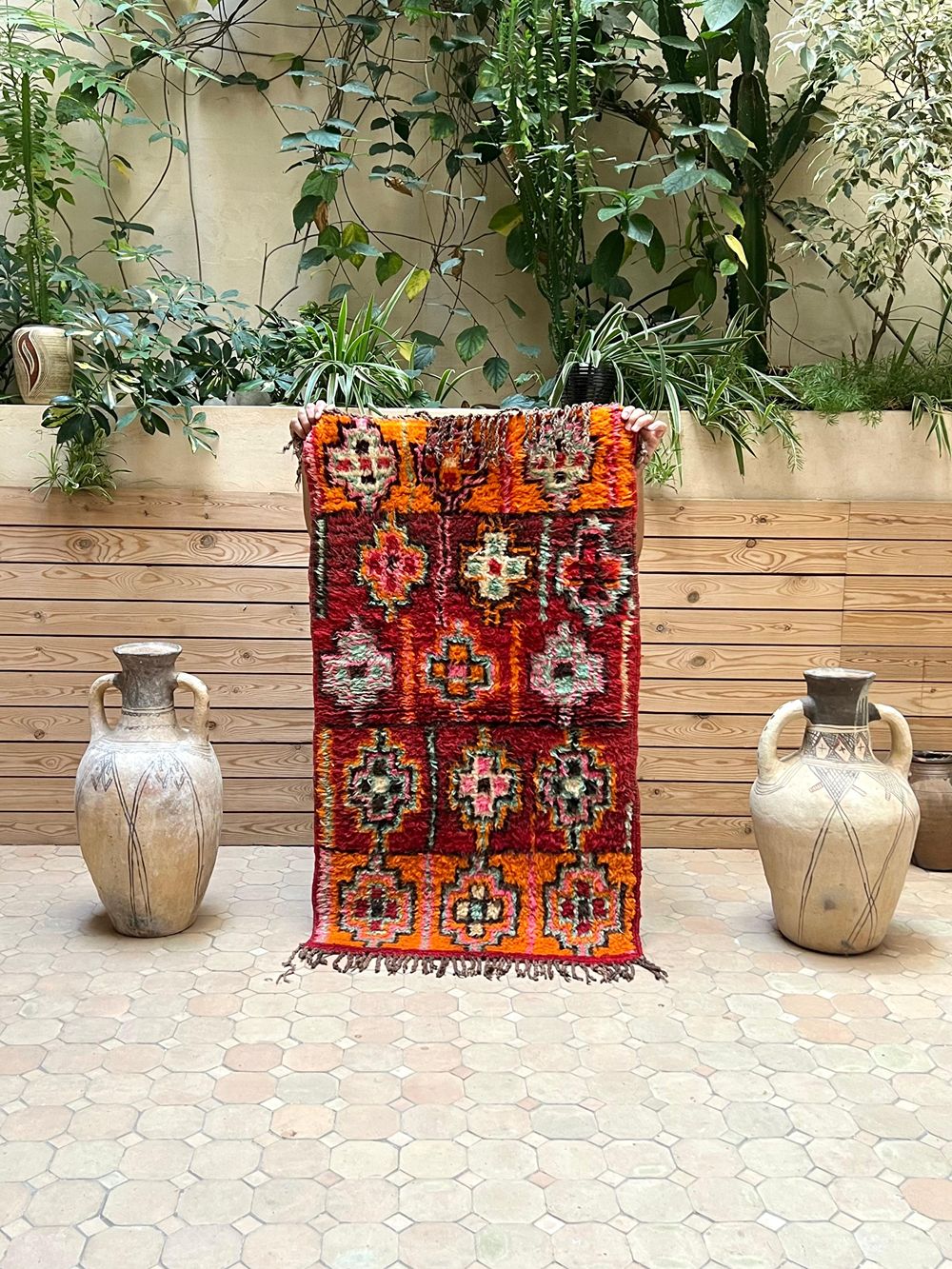 Marokkolainen vintage Boujaad matto 115x65cm