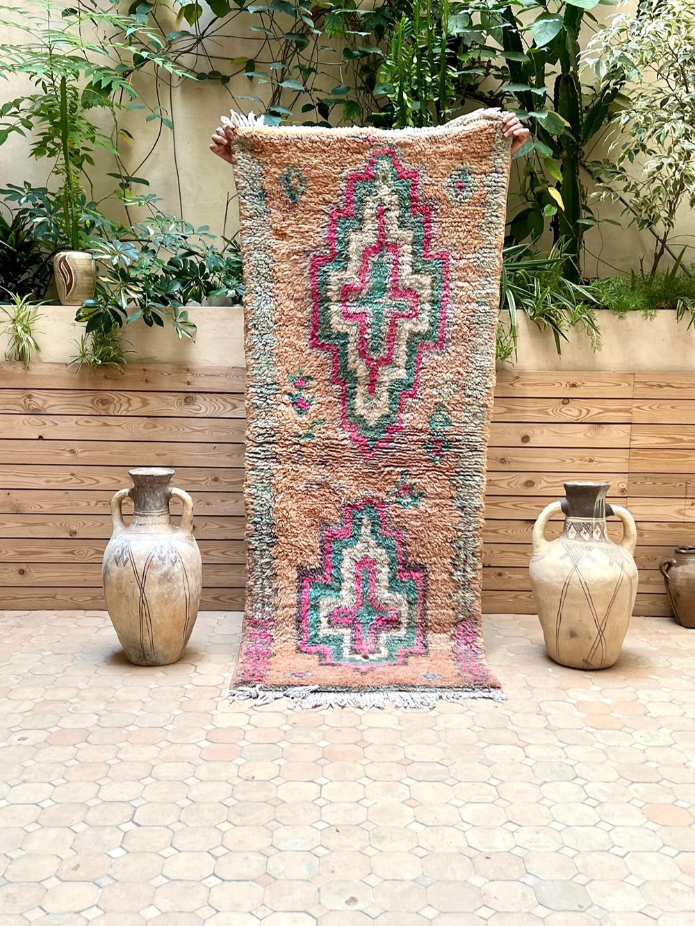 Marokkolainen vintage Boujaad matto 190x80cm