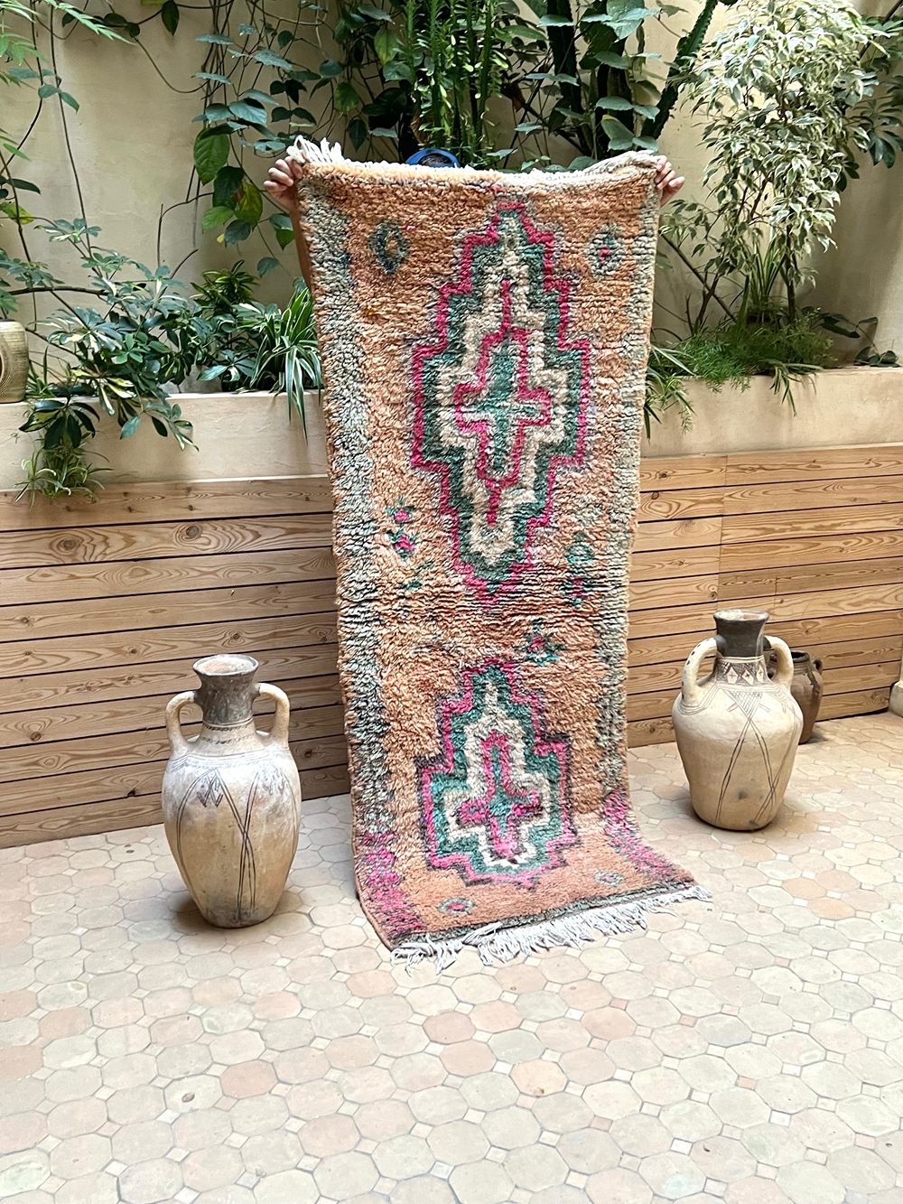 Marokkolainen vintage Boujaad matto 190x80cm