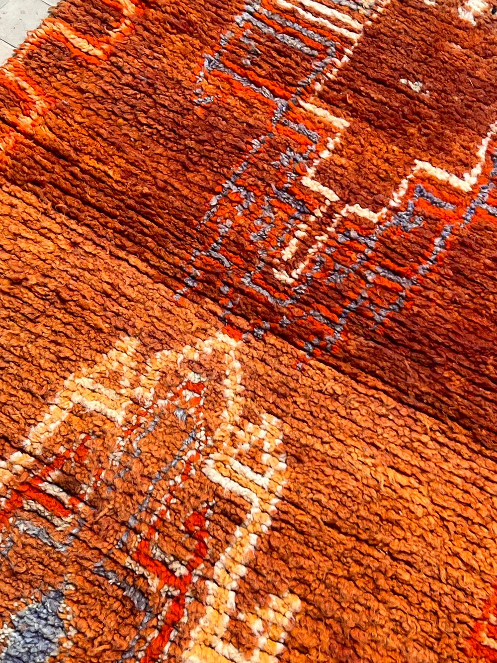 Marokkolainen vintage Boujaad matto 215x110cm