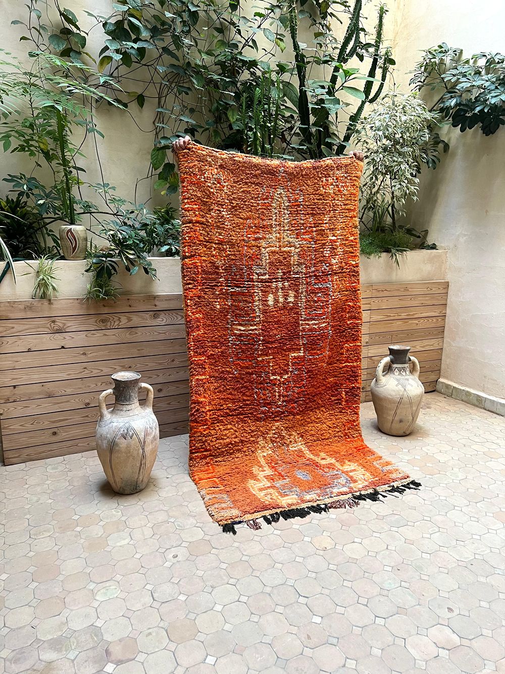 Marokkolainen vintage Boujaad matto 215x110cm