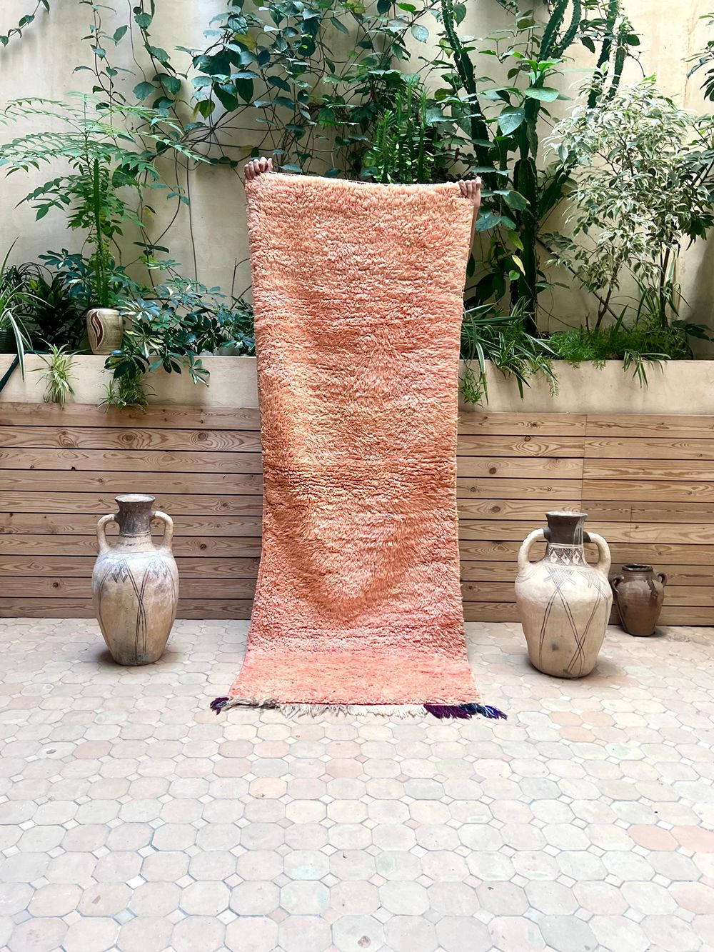 Moroccan Vintage Boujaad Runner Rug 215x80cm