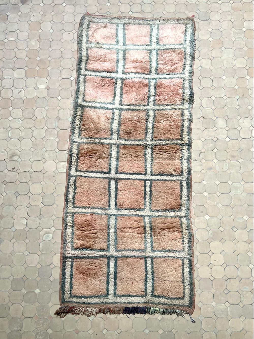 Moroccan Vintage Boujaad Runner Rug 260x100cm