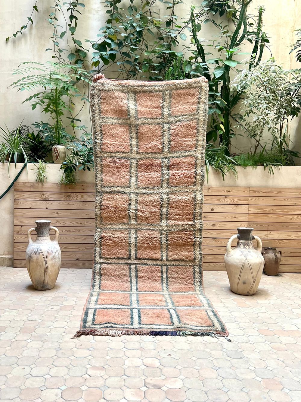 Moroccan Vintage Boujaad Runner Rug 260x100cm