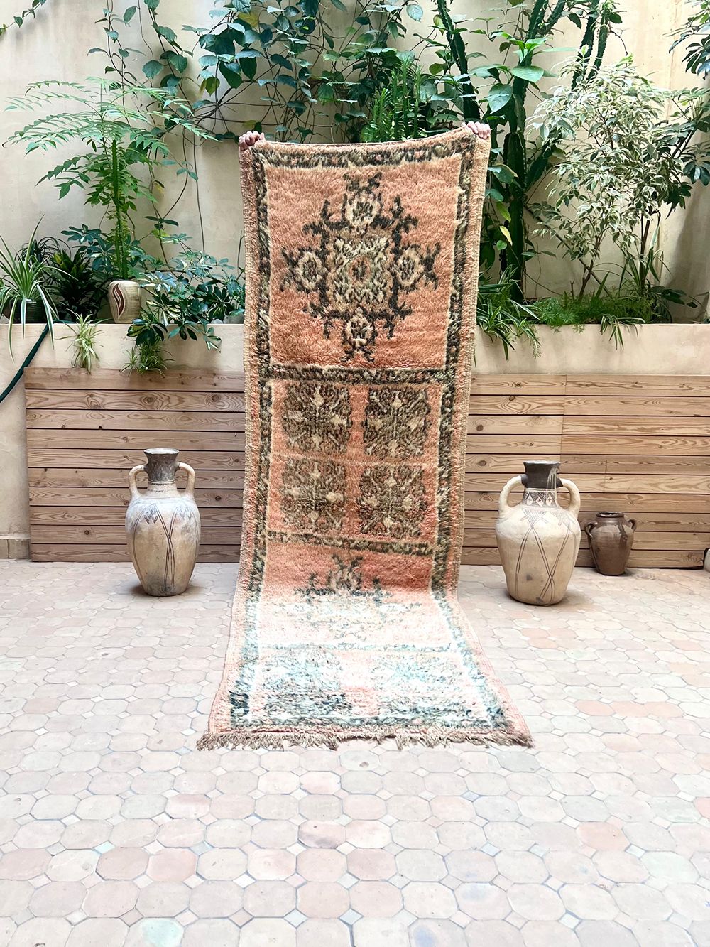 Moroccan Vintage Boujaad Runner Rug 290x90cm