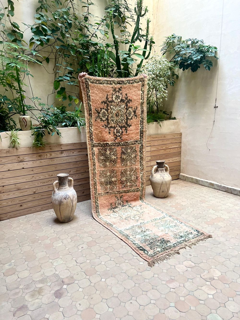 Moroccan Vintage Boujaad Runner Rug 290x90cm