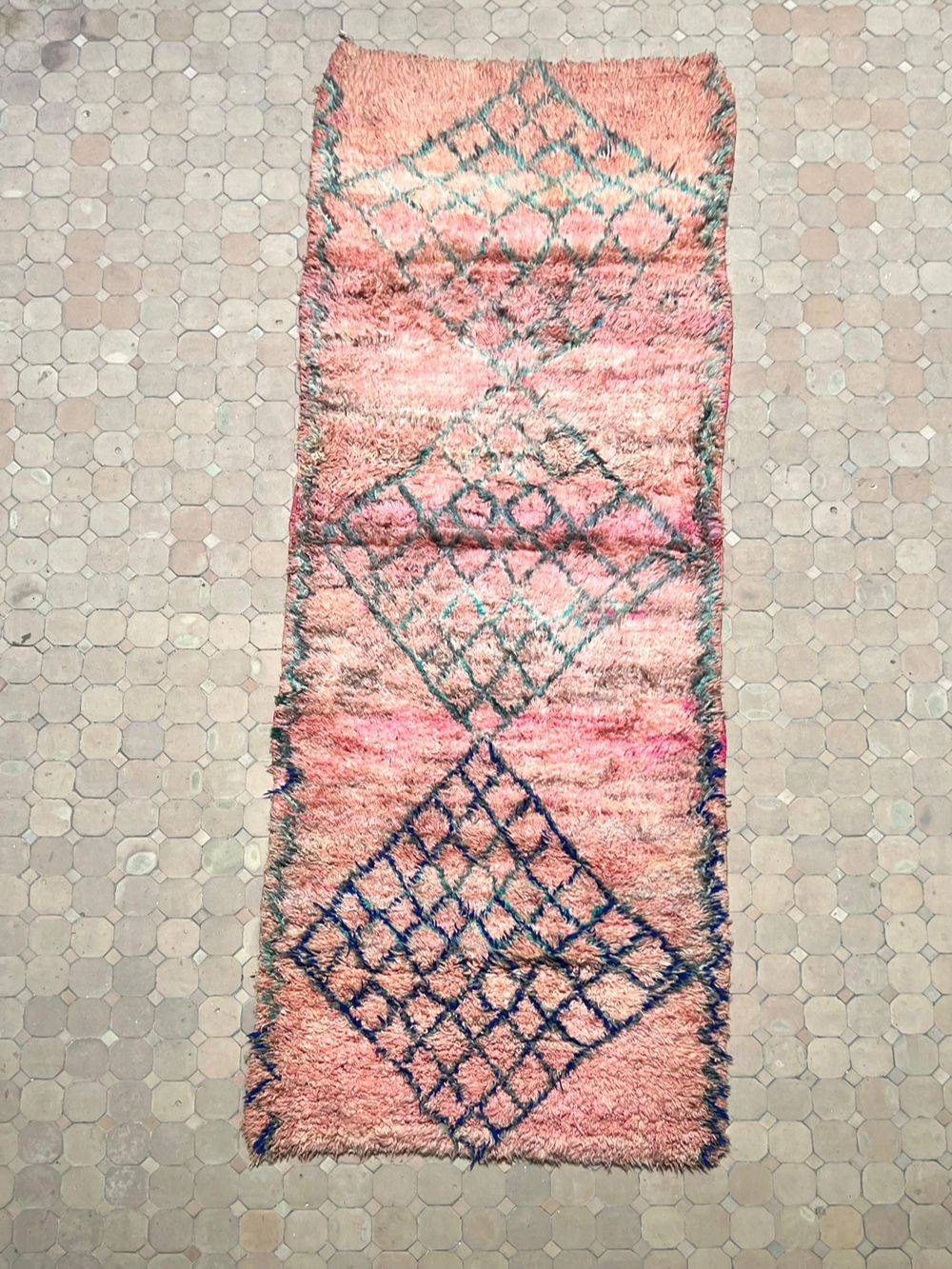 Moroccan Vintage Boujaad Runner Rug 295x105cm