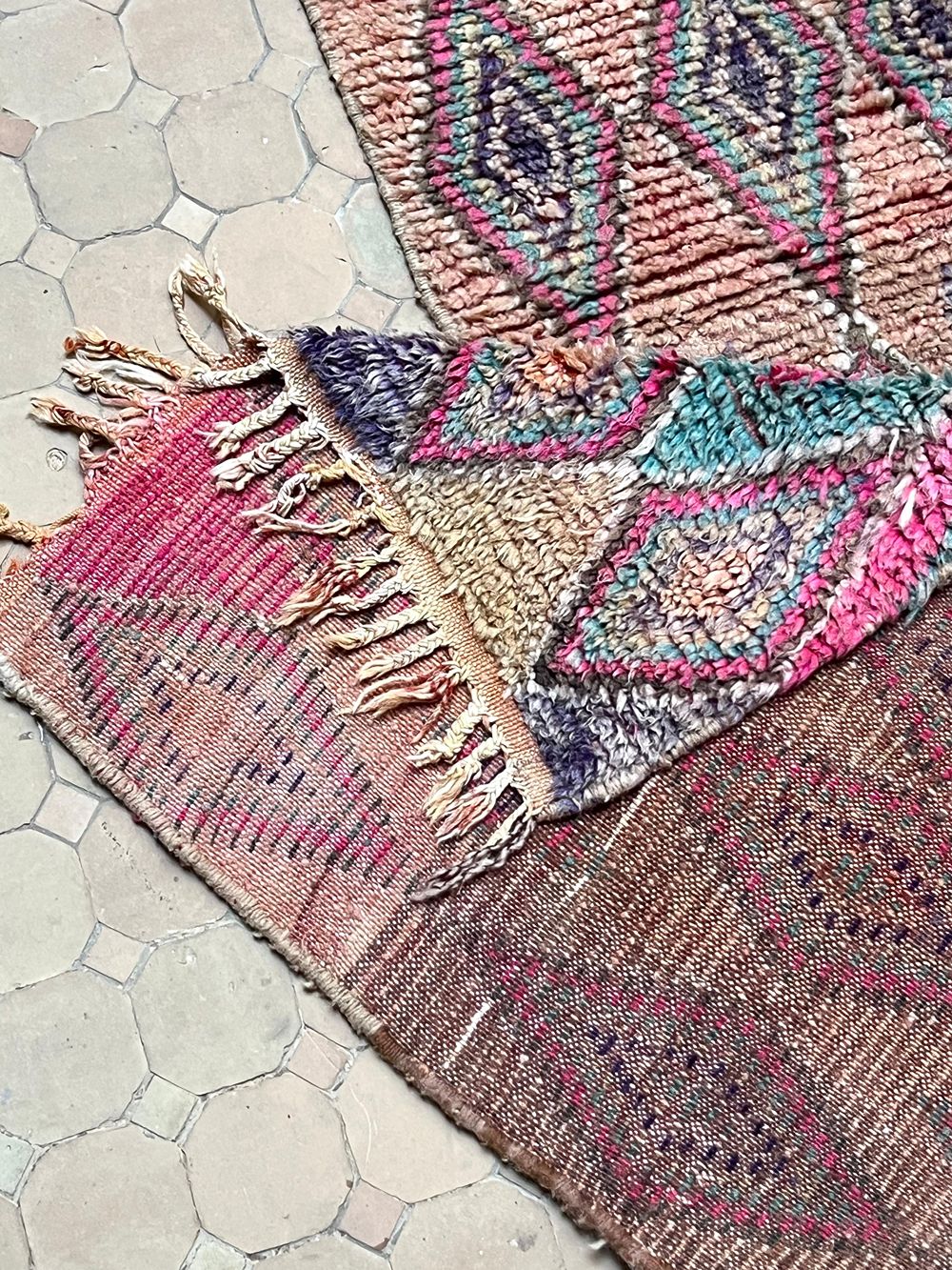Moroccan Vintage Boujaad Runner Rug 295x65cm