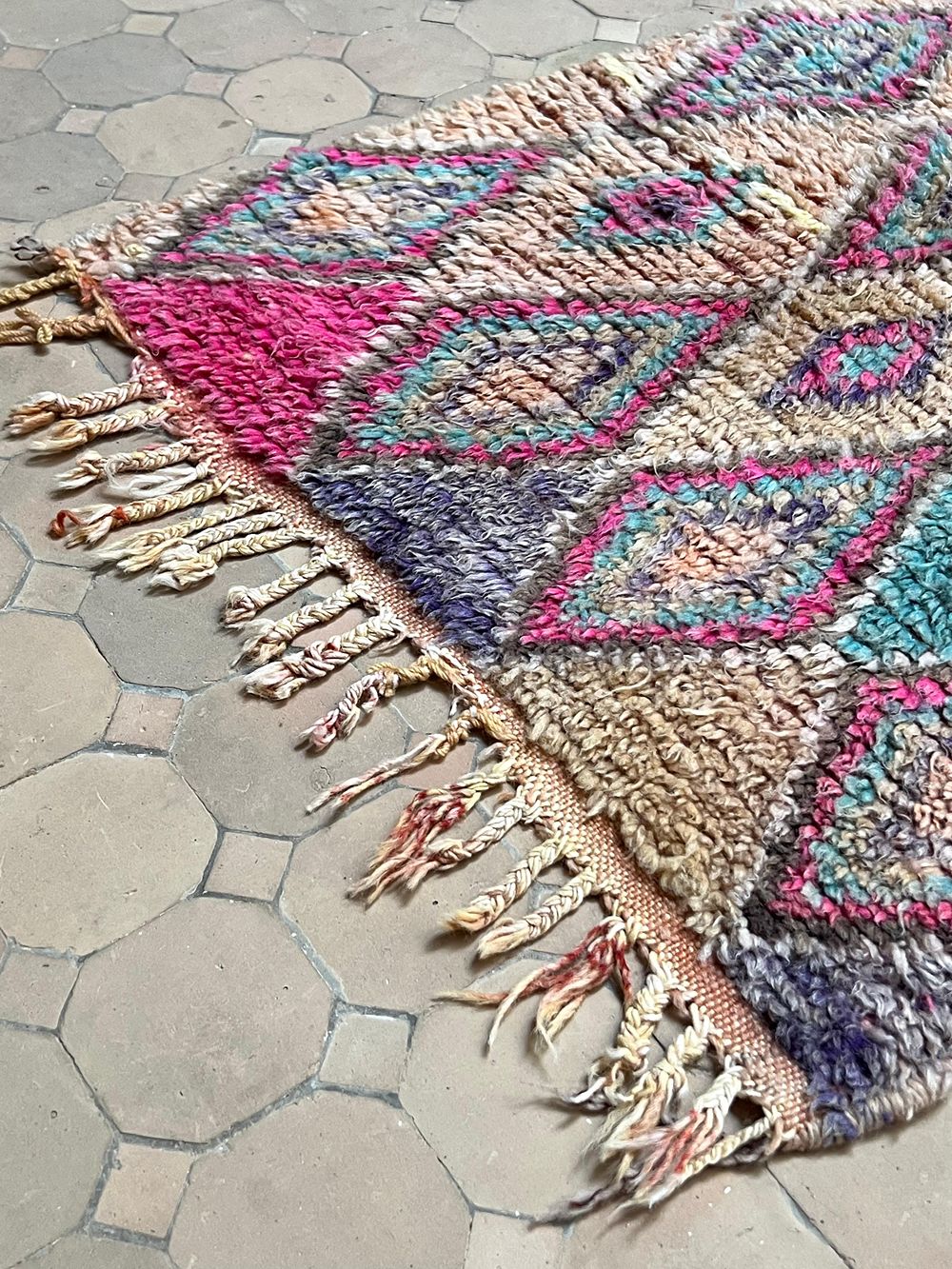 Moroccan Vintage Boujaad Runner Rug 295x65cm