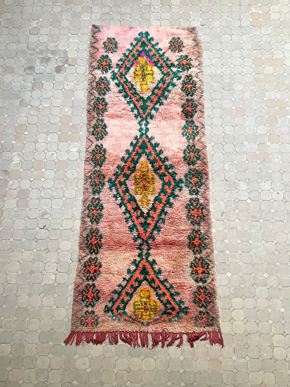 Marokkolainen vintage Boujaad matto 315x105cm