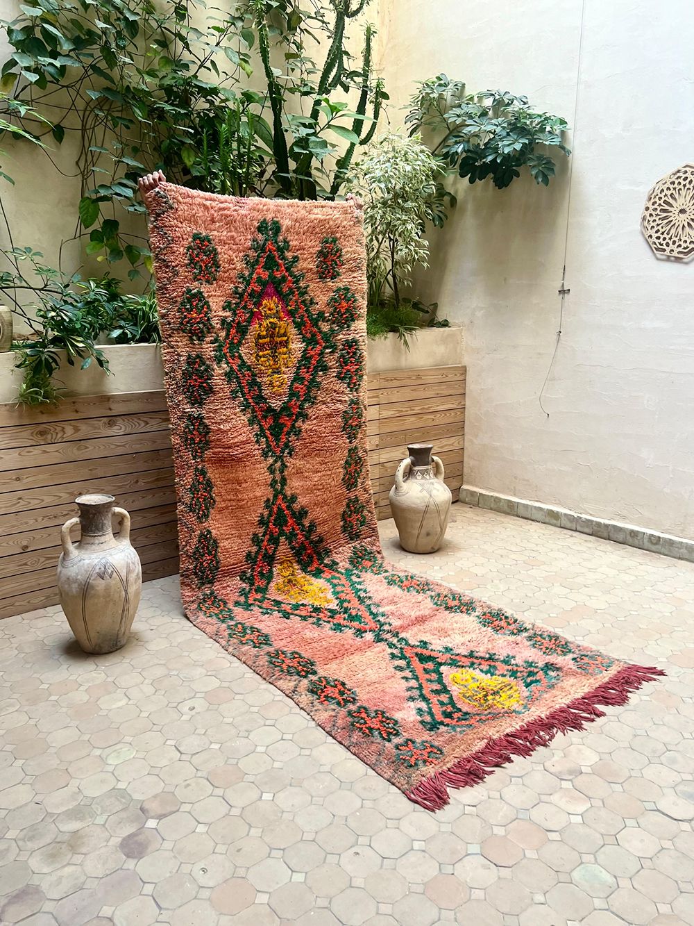 Marokkolainen vintage Boujaad matto 315x105cm
