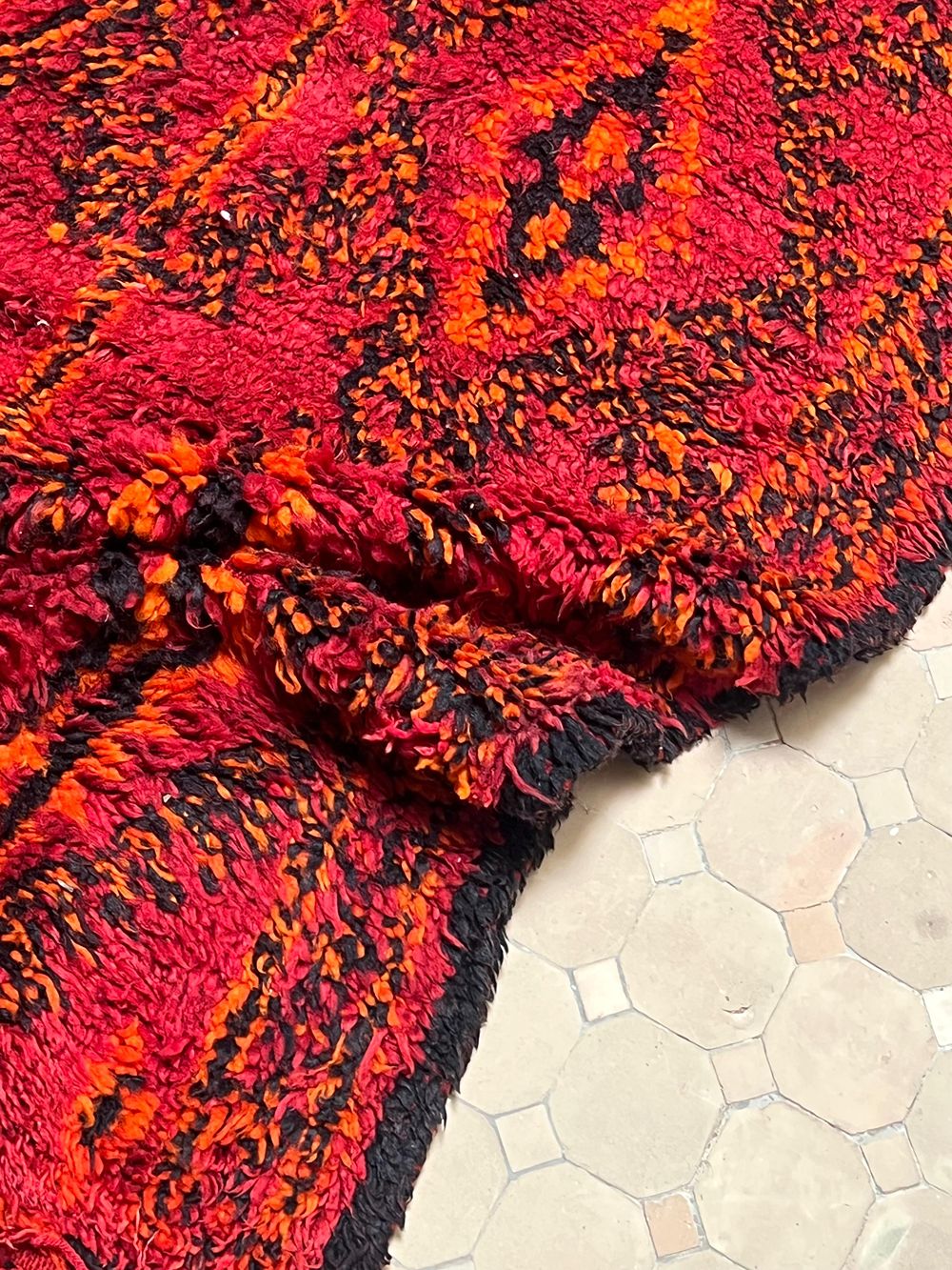 Moroccan Vintage Boujaad Runner Rug 325x110cm