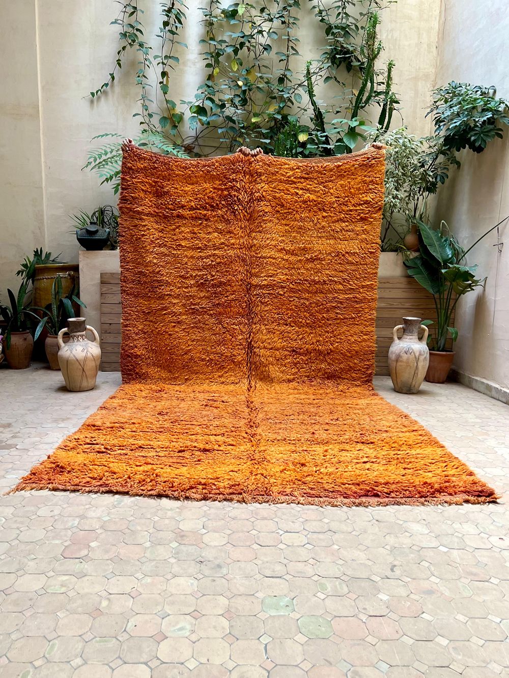 Moroccan Vintage Monochrome Rug 370x200cm