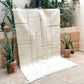 Moroccan All White Rug 240x155cm
