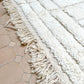 Moroccan All White Rug 240x155cm