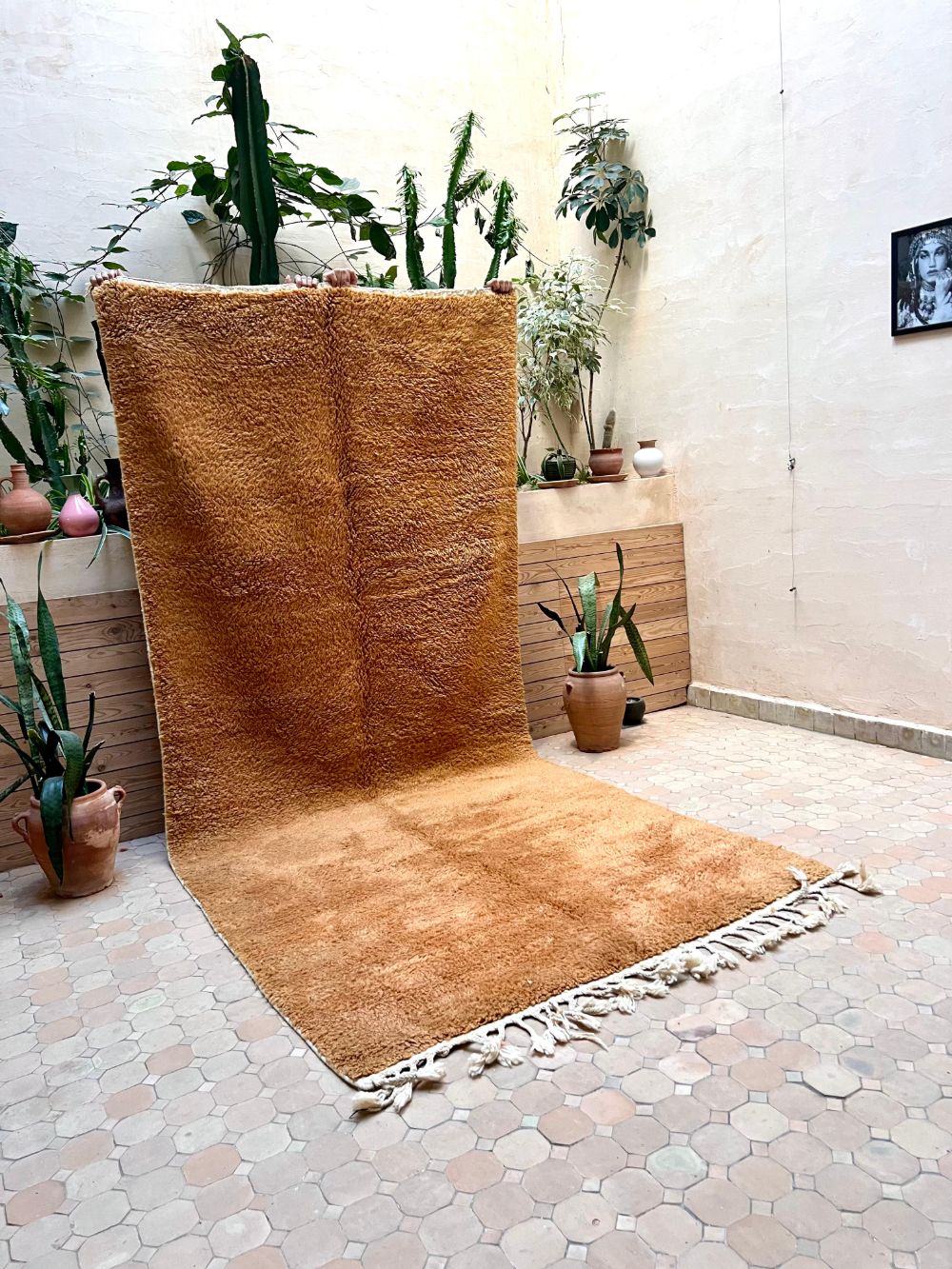 Marokkolainen ruskea matto 345x150cm