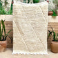 Moroccan All White Rug 145x100cm