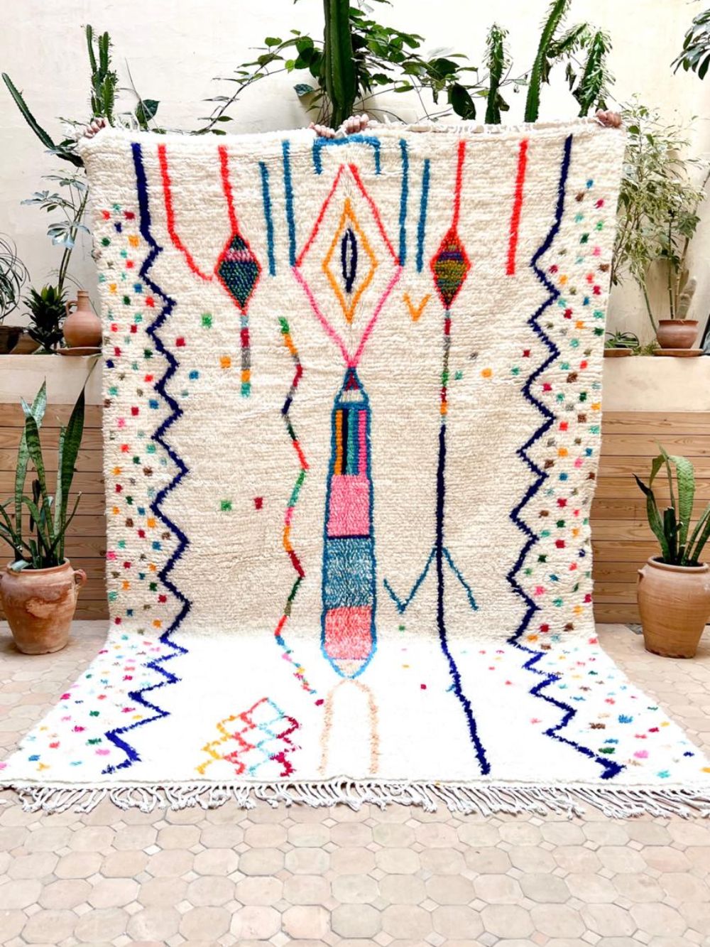 Marokkolainen Azilal-matto 295x185cm